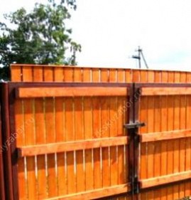 Забор из дерева с установкой Самара